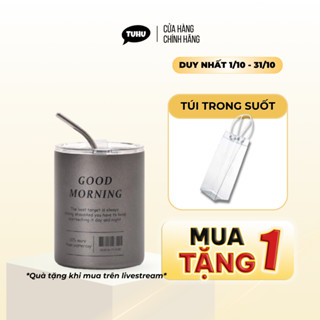 Bình giữ nhiệt iced americano inox 304 cao cấp chống gỉ, ly giữ nhiệt có ống hút uống nước tiện lợi – TUHUHOUSE