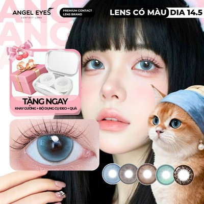 Kính áp tròng màu Angel Eyes độ cận 0-8 | Lens cận cao cấp | Bộ sưu tập kính áp tròng cận các loại