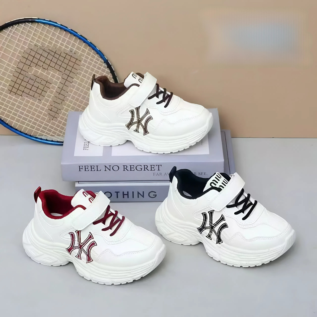 Giày trẻ em bé trai bé gái từ NY626 2-10 Tuổi Đế Cao 3cm chất da siêu xinh lót giày êm với 3 màu cùn