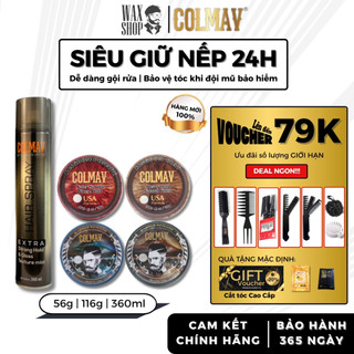  Full Line Sáp vuốt tóc nam Colmav Kingdom Pomade Colmav Kingdom Clay Barber Pomade Blue - C3 