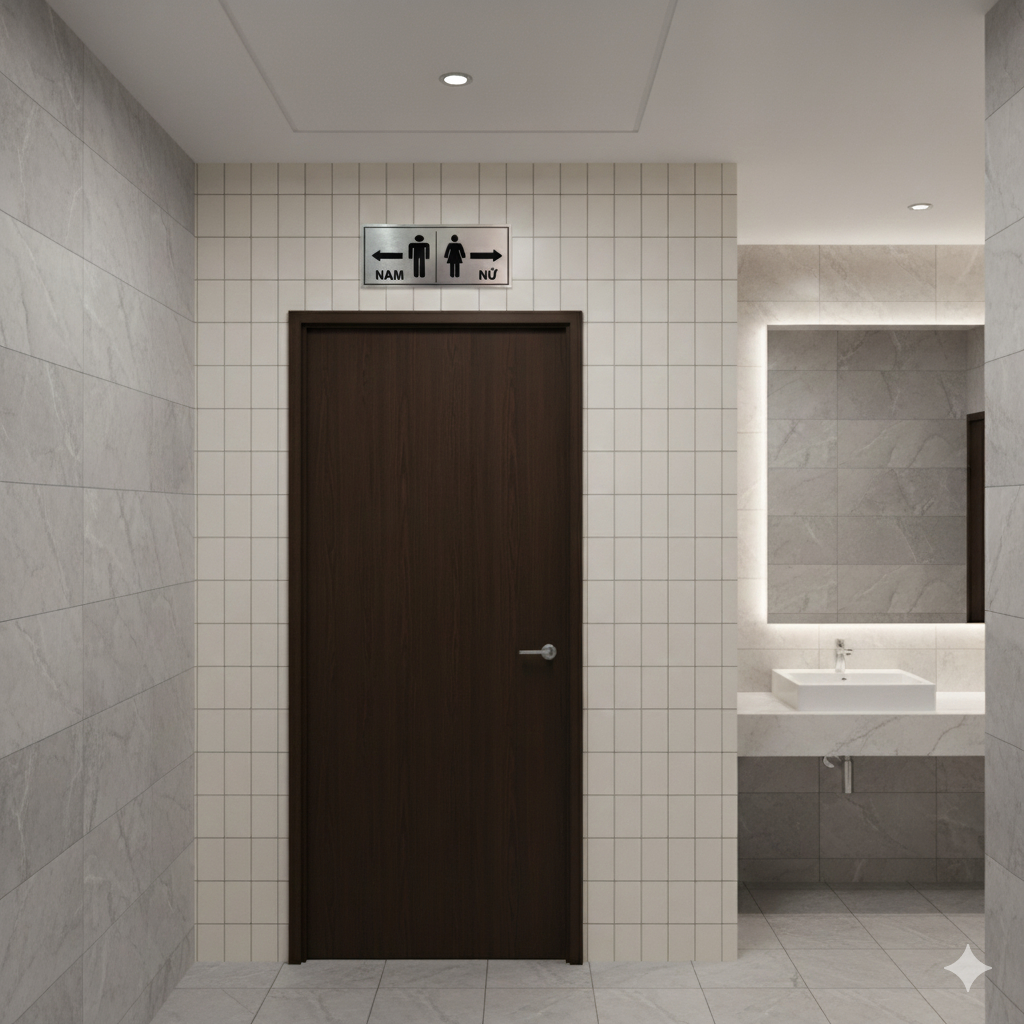 Bảng toilet, bảng chỉ dẫn nhà vệ sinh, chỉ dẫn WC, bảng toilet nhà vệ sinh nam, nữ, bảng hướng dẫn v