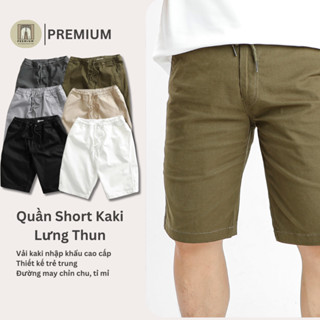 Quần Short Kaki Nam PREMIUM – Form Slimfit – Chất Kaki cao cấp, co dãn, thoáng khí, ít nhăn
