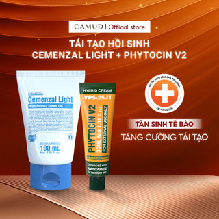 Combo hỗ trợ tái tạo hồi sinh CEMENZAL LIGHT 100ml & PHYTOCIN V2 30ml Camud