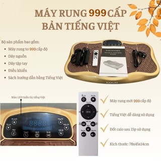 MÁY RUNG LẮC GIẢM CÂN KAXUKI 999 CẤP ĐỘ PRO MAX CÓ NGHE NHẠC BLUETOOTH 