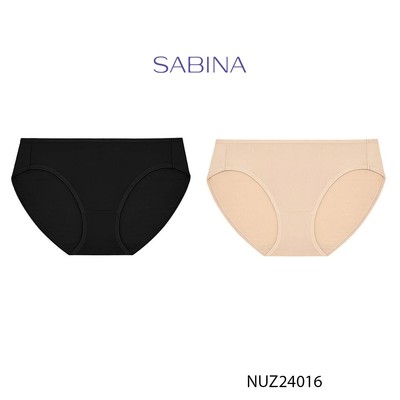 [Độc quyền Online] Combo 2 Quần Lót Lưng Vừa Cạp Ngắn Màu Trơn Panty Zone By Sabina NUZ24016