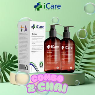 Bộ 2 Chai Dầu Gội Hương Thơm Dễ Chịu - iCare Pharma Antisol Mang Lại Cảm Giác Thoải Mái, Tóc Mượt