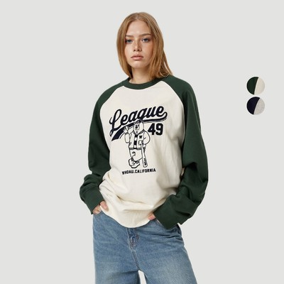Áo Sweater WHO.A.U Steve Raglan Sweatshirt_WHMWF4931U