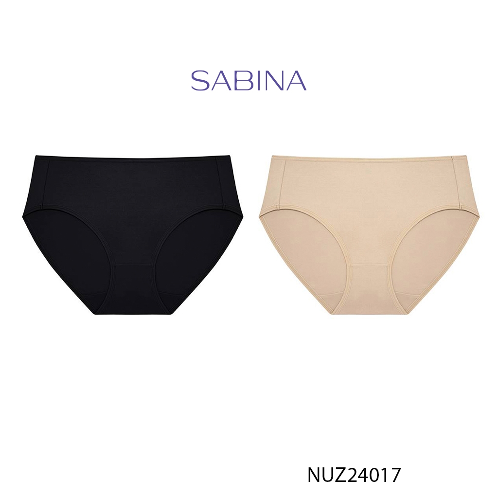 [Độc quyền Online] Combo 2 Quần Lót Lưng Vừa Cạp Cao Màu Trơn Panty Zone By Sabina NUZ24017