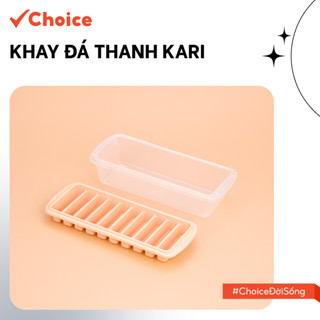 [Choice] Khay Đá Thanh Kari INOCHI122 - Có Hộp Có Nắp, Nhựa PP, Nhiều Kiểu Viên, Tiện Lợi