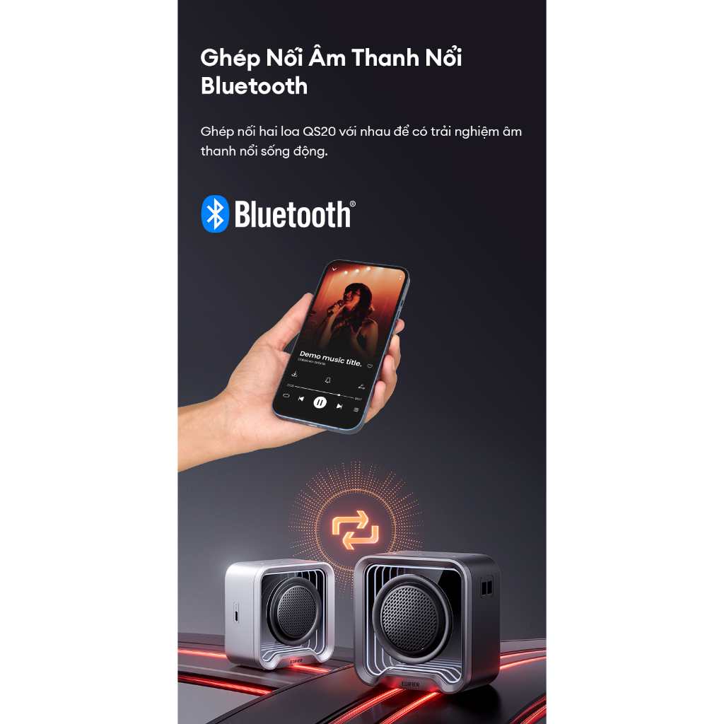 Loa Bluetooth Di Động 6.0 EDIFIER QS20 - Đến 12H Chơi Nhạc - Công Suất 6W - Chế Độ Âm Thanh Da Dạng - 15 Tháng Bảo Hành | BigBuy360 - bigbuy360.vn