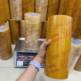   XẢ KHO  COMBO 5 CÂY Băng Keo Băng Dính Vàng Đục 4.8cm - 200Yard  1.8kg cây 6 Cuộn  Băng Keo Dán Thùng Đóng Gói 