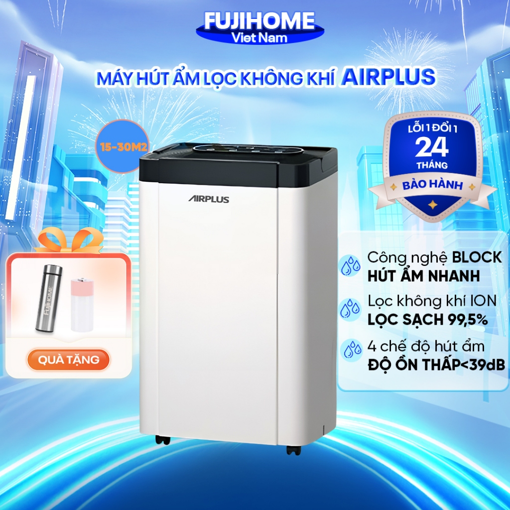 Máy hút ẩm không khí phòng 10-30m2 FUJIHOME
