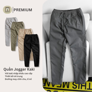 Quần Kaki Nam Lưng Thun Ống Suông Cao Cấp - PREMIUM - Vải kaki nhập khẩu, co dãn mềm mịn