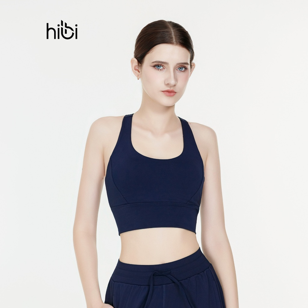 Áo Tập Yoga Gym Hibi Sports CR829 Kiểu Ba Lỗ Phối Trước, Kèm Mút Ngực