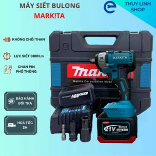 Máy Siết Bulong Bắn Vít Makita 20V Không Chổi Than Mở Bu Lông Khỏe Hơn Hitachi 380N Khoan Bê Tông Rút Lõi Tặng Phụ Kiệ