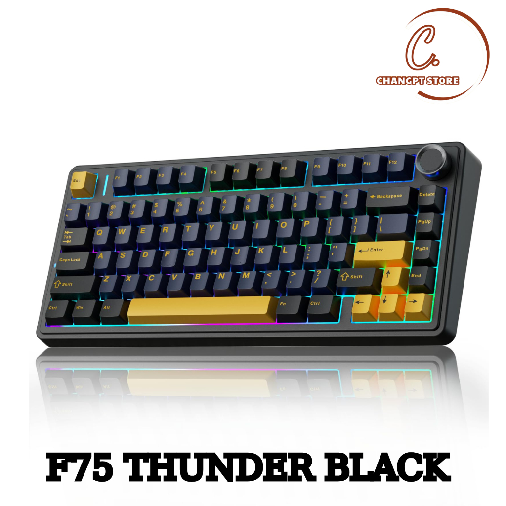 AULA F75 PRO| BÀN PHÍM CƠ KHÔNG DÂY 3 MODE KẾT NỐI | MẠCH XUÔI | LAYOUT 75% | BigBuy360 - bigbuy360.vn