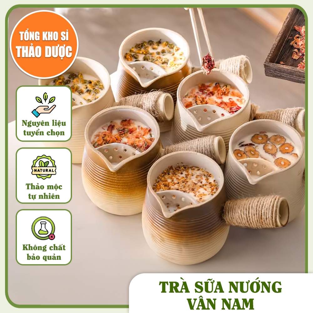 Trà sữa nướng Vân Nam, set mix sẵn và tổng hợp nguyên liệu tự chọn, thơm ngon, tiện lợi