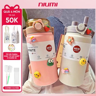 Bình giữ nhiệt Boss NIUMI dung tích 1200ml inox 316 thiết kế đơn giản, màu sắc nhẹ nhàng