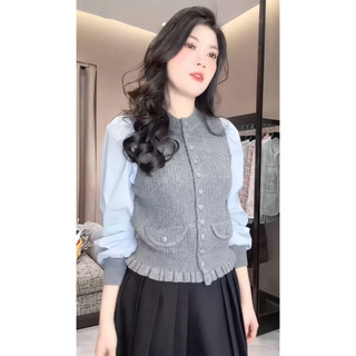 Áo Len Cài Cúc Tay Liền - K53