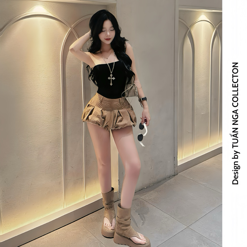 Áo ống, áo quây form dài CÓ MÚT NGỰC ôm body TUẤN NGA COLLECTION áo tube chất cotton cao cấp mềm mịn co dãn | BigBuy360 - bigbuy360.vn