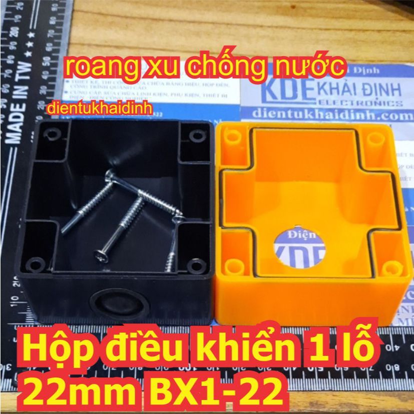 Hộp điều khiển hộp nhựa dùng với công tắc nút nhấn công nghiệp đèn báo lỗ 22mm 1 ~ 6 lỗ BX1 BX2 BX3 