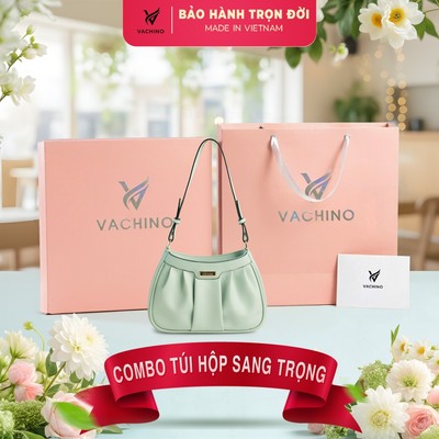 COMBO Hộp quà (Túi xách sang chảnh VACHINO-TX044 + Hộp + Túi Giấy + Túi rút đựng sản phẩm + Thiệp viết lời chúc)