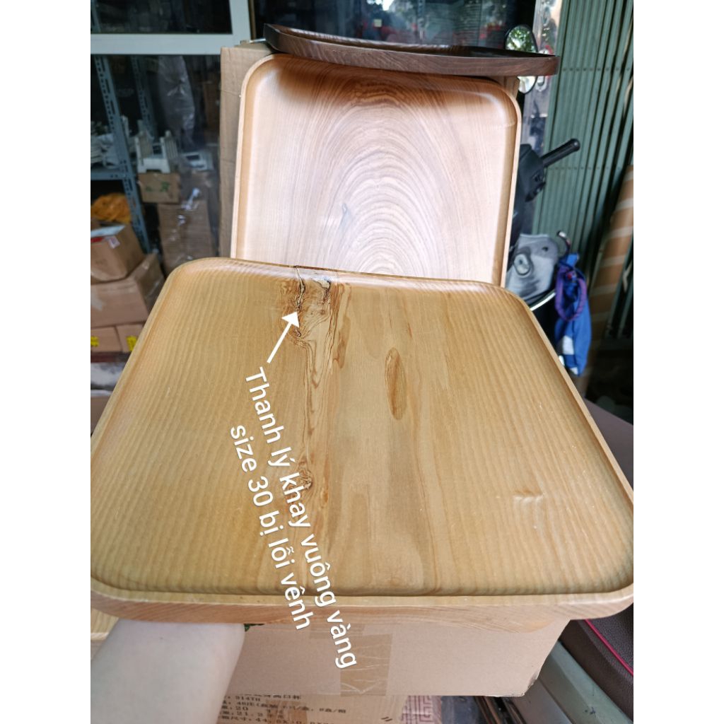 Góc Hàng Thanh Lý cho ai cần Khay gỗ đĩa bát thủy tinh mã Thanh lý