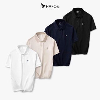 [ MÀU MỚI ] Áo Polo Nam HAFOS FALCON chất vải Smart Pique basic sang trọng, chất vải đứng form, mềm mịn, thanh lịch