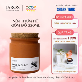 [Bao bì mới] Nến Thơm Sáp Hũ Gốm Đỏ Truyền Thống JAROS CANDLE Mùi Hương An Toàn, Dễ Chịu OCOP 4 Sao 220ml
