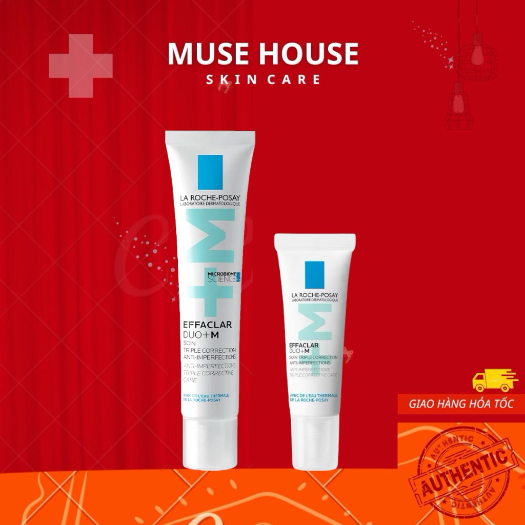  La Roche Posay Effaclar Duo+ M Kem Dưỡng Giảm Mụn 40ml 7.5ml - Muse House 