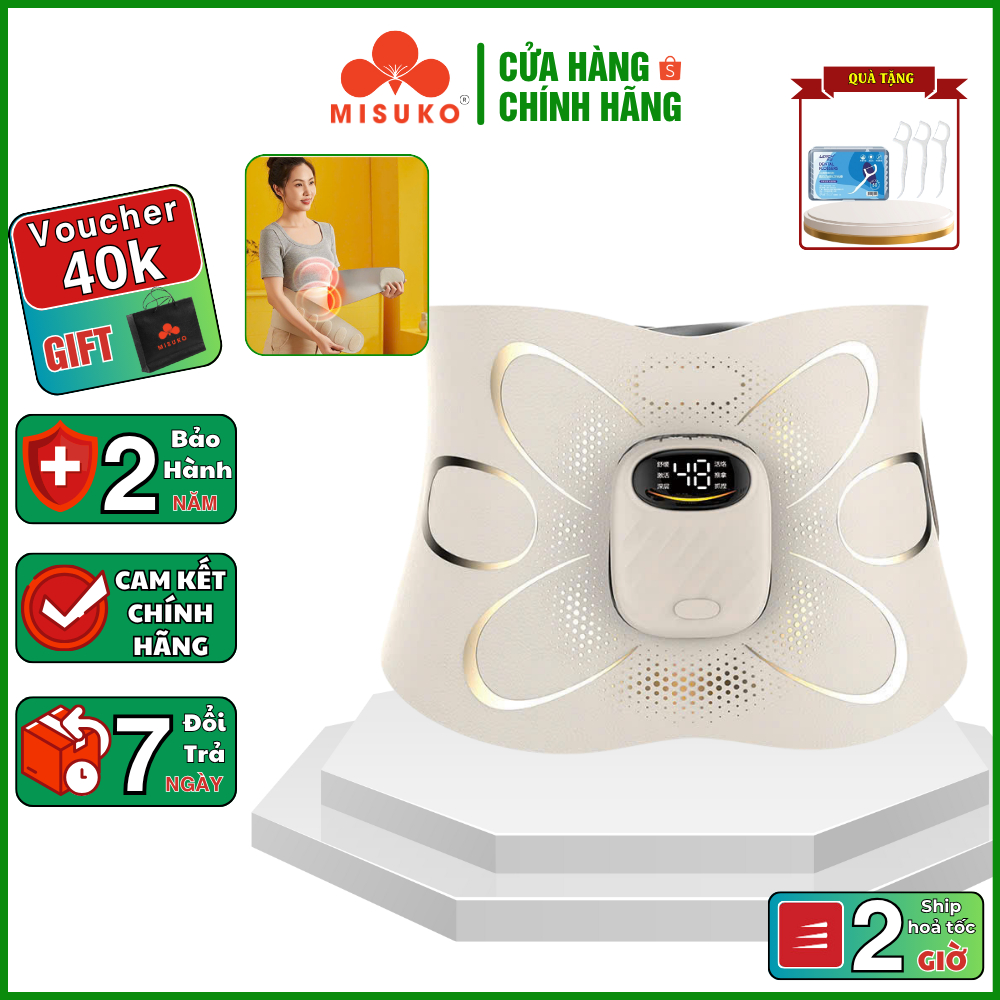 Đai Massage Đánh Tan Mỡ Bụng MISUKO Fitness - 1105 - Hỗ Trợ Giảm Mỡ, Định Hình Bụng, Thon Gọn Cơ Thể