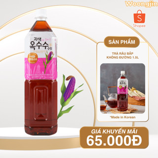 Trà Râu Bắp Không Đường - Woongjin chai 1.5L