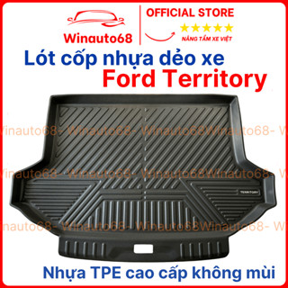 Lót cốp nhựa dẻo xe Ford Territory 2022- 2025, 2026 Facelift nhựa dẻo, đàn hồi chống nước hiệu quả, không mùi cao cấp
