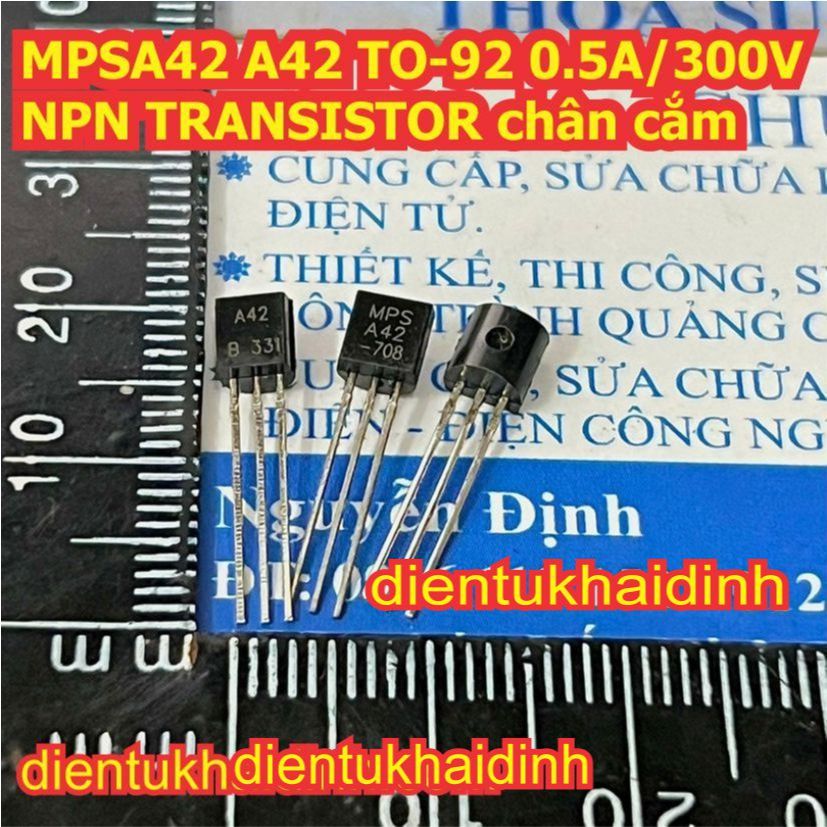 30 con MPSA42 MPS A42 0.5A/300V NPN TRANSISTOR TO-92 KDE0200