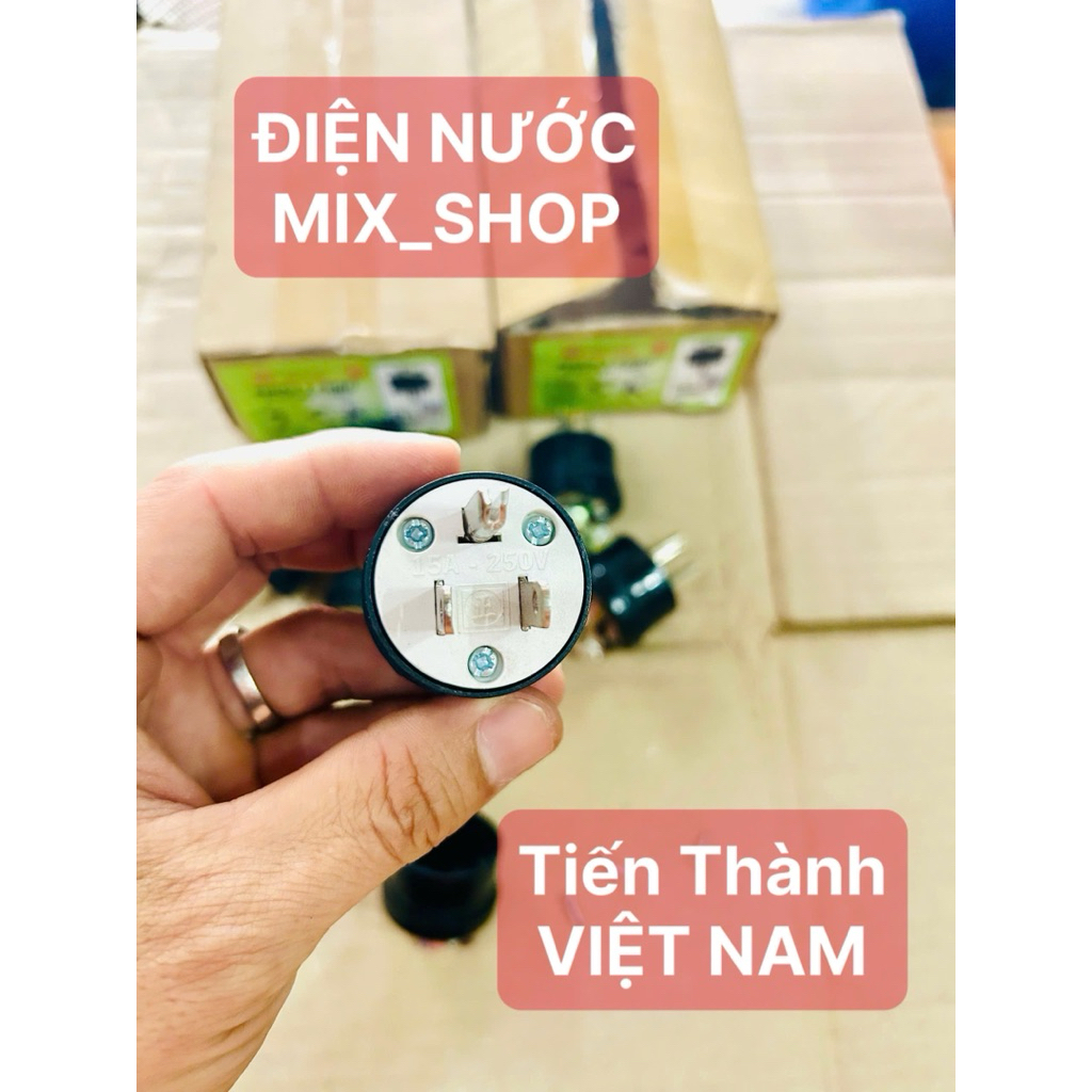 (hcm)Phích 3 chấu -2 dẹp 1 tròn PC2-1999 TIẾN THÀNH