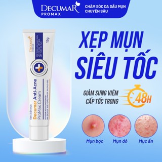 Kem Ngừa Mụn Decumar Anti-Acne ProMax Cream 15g Hỗ Trợ Giảm Mụn Sưng Viêm, Mờ Thâm Sẹo Hiệu Quả - DPM01
