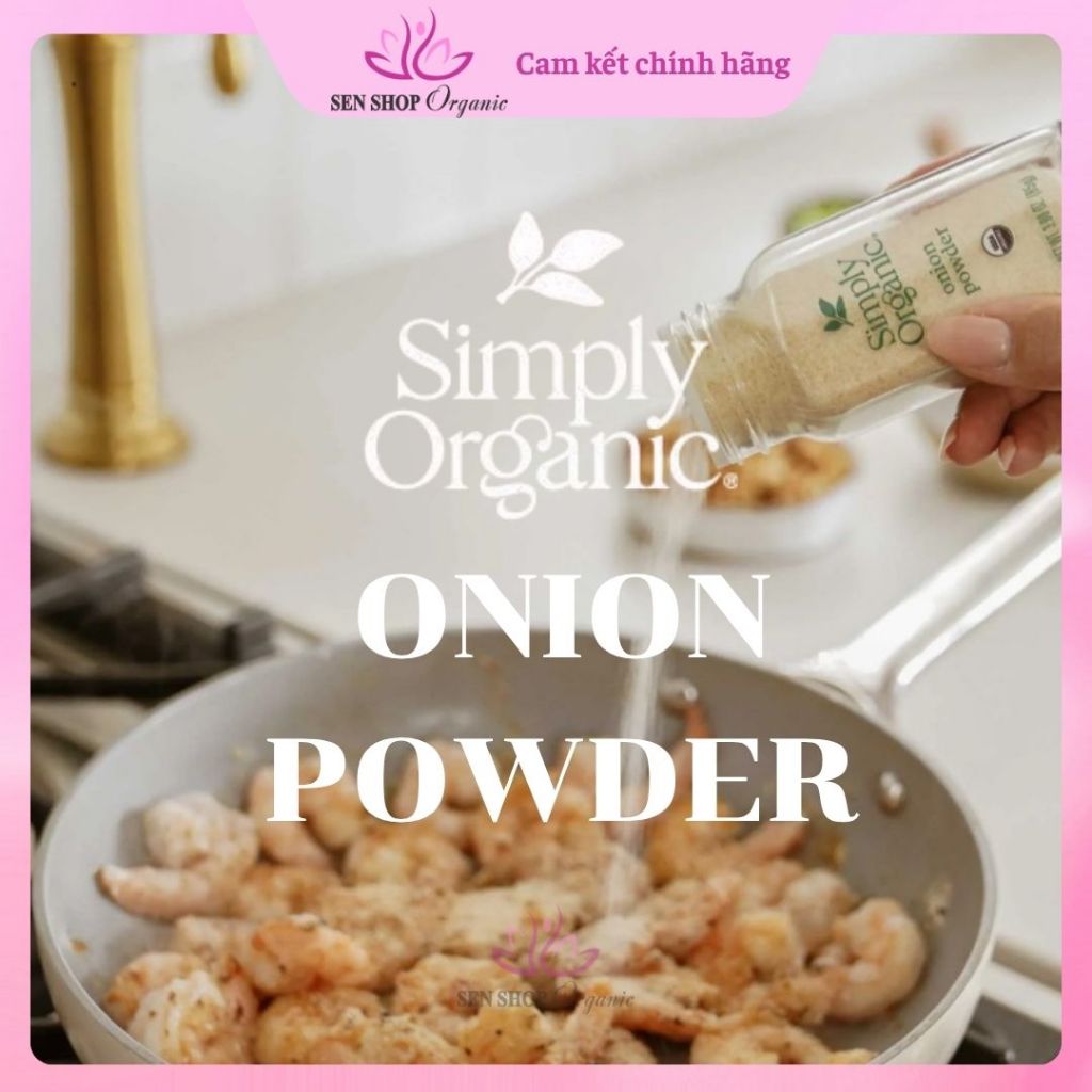 Bột hành hữu cơ Simply Organic (Onion Powder) - 85gr