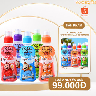 Khuyến Mãi SP Mới - Combo 5 Chai Nước Lợi Khuẩn Cocomong - Woongjin chai 235ml