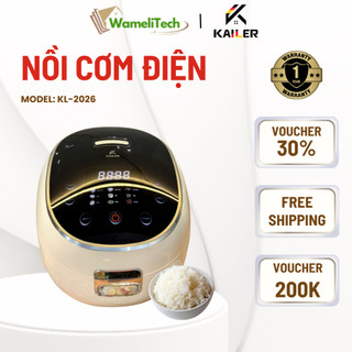  Nồi Cơm Thông Minh Kailer KL-2026 Dung Tích 1.2L Inox 304 Chống Dính 9 Chế Độ Nấu Bảo Hàng 12 Tháng 