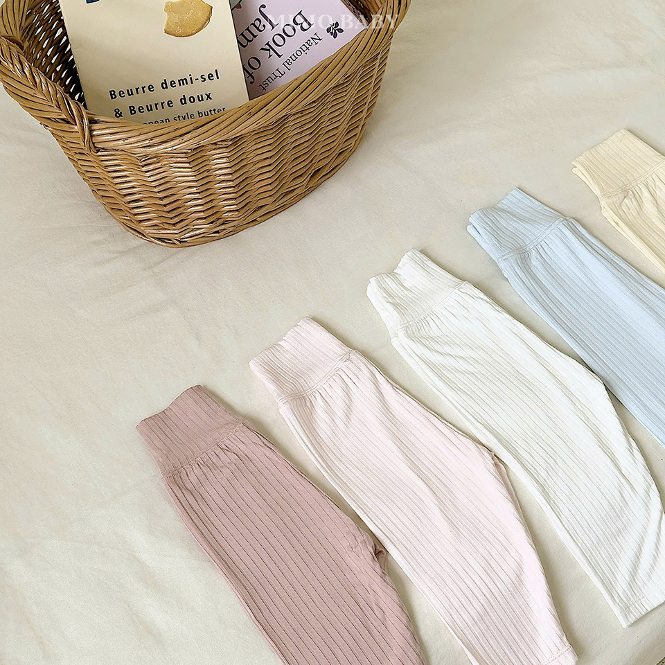 Quần dài cạp cao chất liệu rayon mềm mịn cho bé Mimo Baby QD5.001