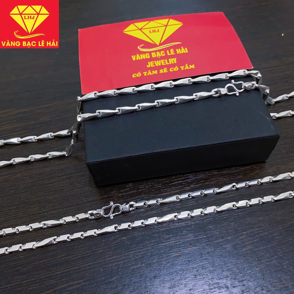 dây chuyền bạc nam,chất liệu bạc ta,vàng bạc lê hải