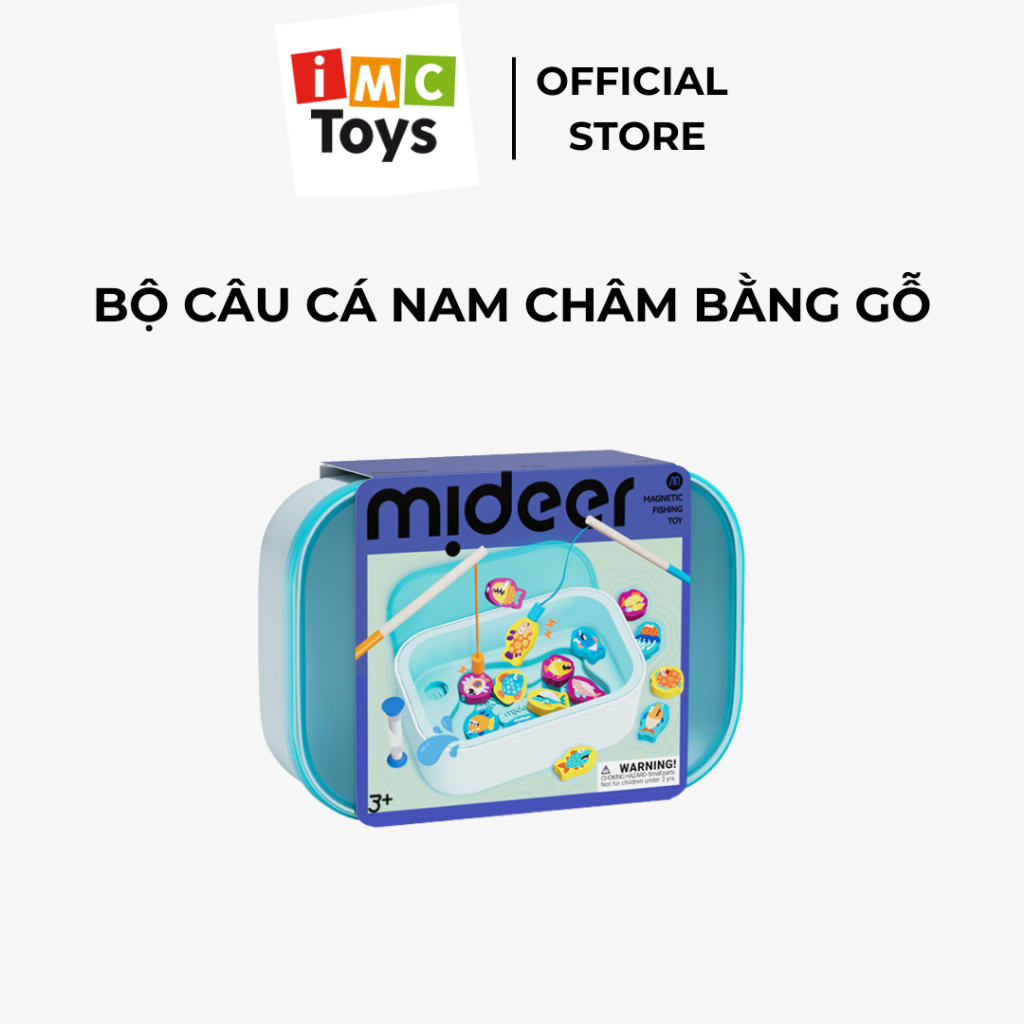 Đồ chơi câu cá nam châm bằng gỗ Mideer Magnetic Fishing Toy cho bé phát triển tư duy và kỹ năng