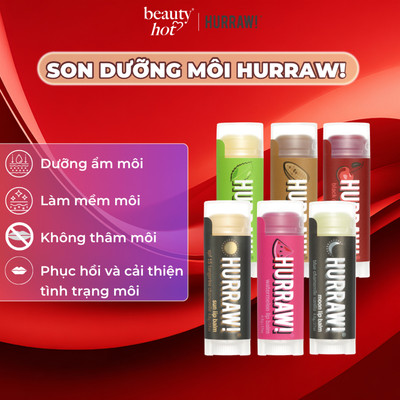Son dưỡng môi Hurraw! Balm HỮU CƠ, thuần chay - 4.8g/.17oz