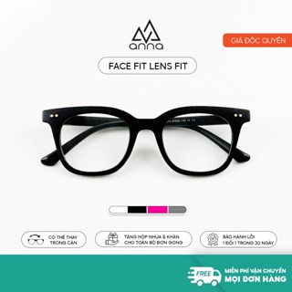 Gọng kính cận thời trang nam nữ ANNA dáng vuông unisex cá tính 614