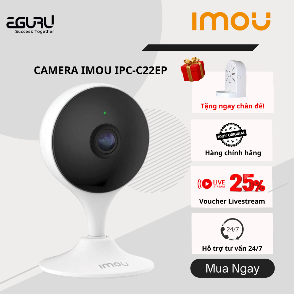 Camera IMOU C22EP 2MP | C22FP Full HD Trong Nhà Đàm Thoại 2 Chiều Chính Hãng BH 24 Tháng [HỎA TỐC HN