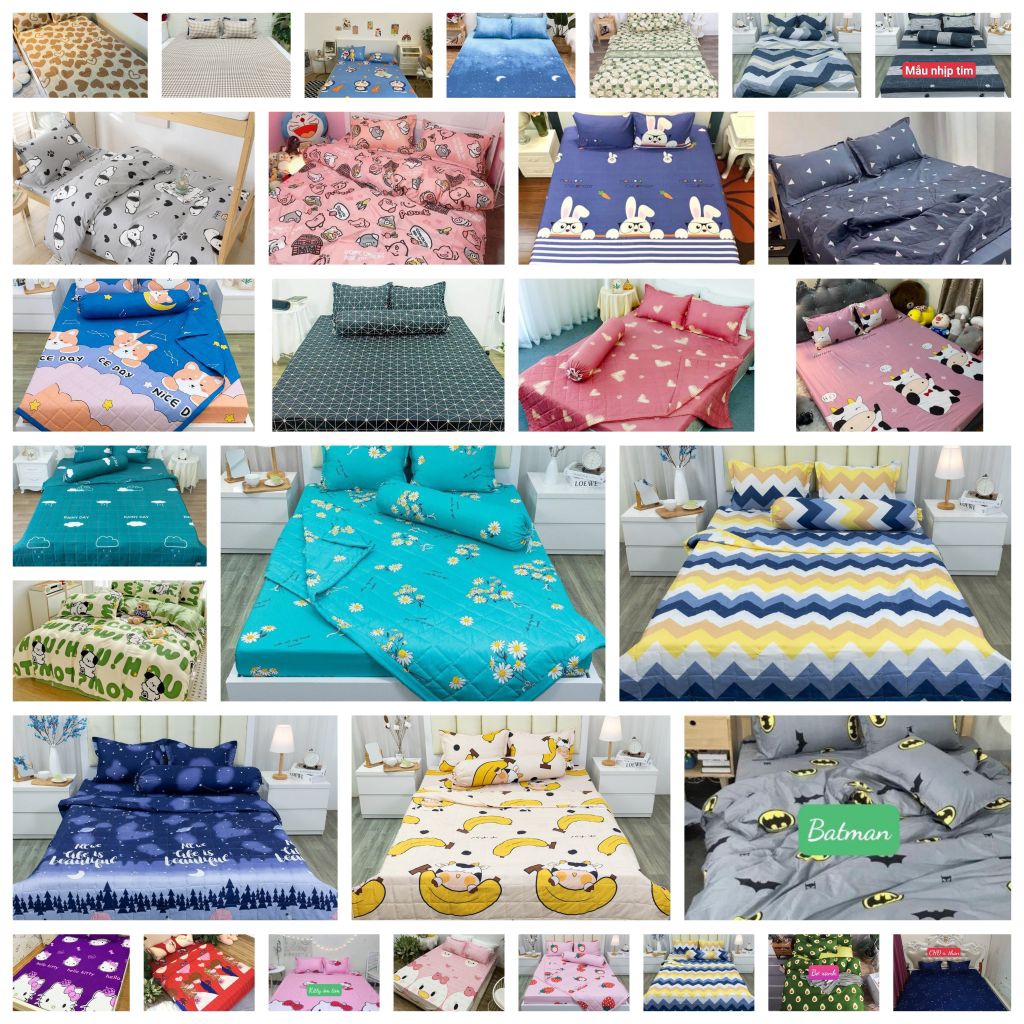Ga lẻ cottonplolly kích thước 1Mx2M và 1M2x2M cho sinh viên và giường ký túc xá, Ga cho giường tầng 