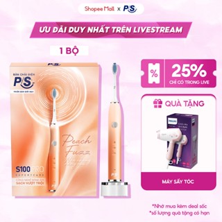 [LIVE] Combo 2 Bàn Chải Điện P/S S100 PRO - Công Nghệ Sóng Âm, Chải Sạch Mảng Bám Tới 10X tặng kèm Máy sấy tóc