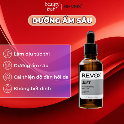 Hyaluronic Acid 5% - Tinh chất dưỡng ẩm cho mặt và cổ Revox B77 Just - 30ml