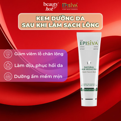Kem Dưỡng Da Sau Khi Làm Sạch Lông Episiva Cho Mặt & Cơ Thể 140ml