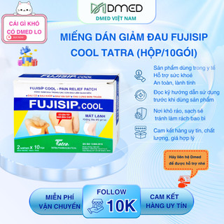 Miếng dán giảm đau fujisip cool tatra (hộp/10gói)